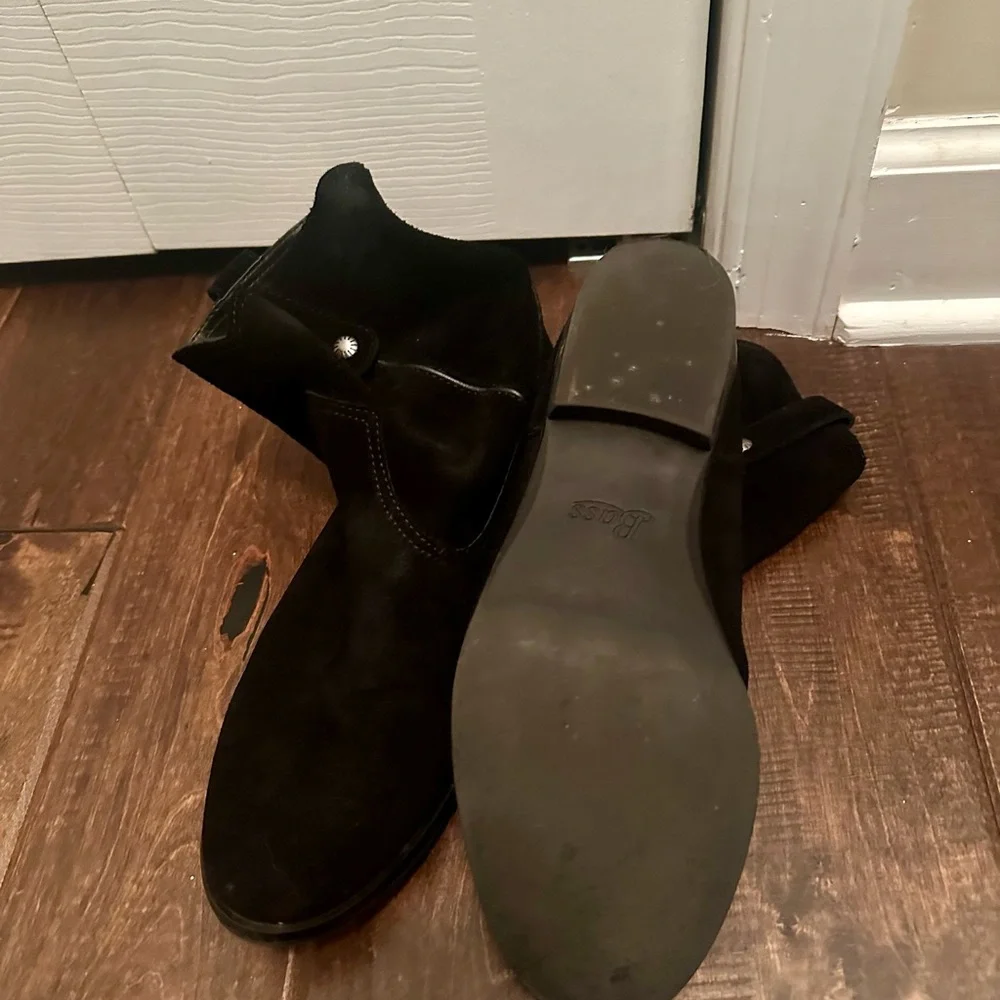 Frye Black Suede Booties women’s size 9